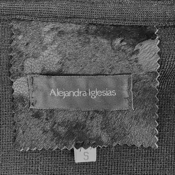 Alejandra Iglesias Black Leather Jacket, Small – Rare Find - Picture 5 of 5